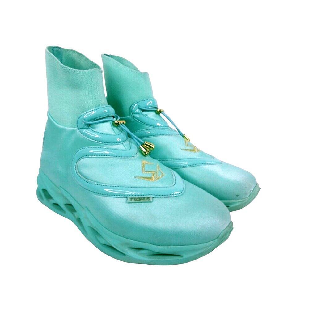 Tronus Men's Aqua Blue High Tops Sneakers Teal Size: 11 - Picture 11 of 15